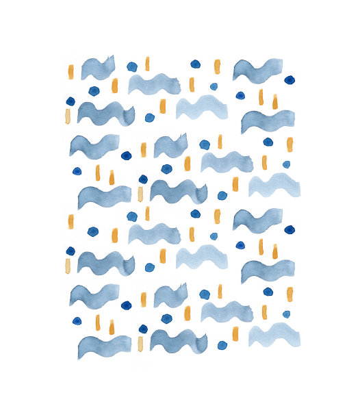 靛蓝色波浪水彩背景作为波浪海军蓝图片下载