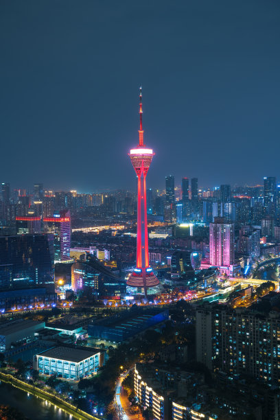 成都城市夜景图片下载
