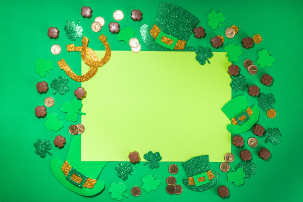 圣帕特里克平面背景图片下载