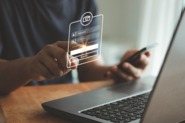 网络安全两步验证，登录，用户，身份信息安全和加密，账号访问应用程序安全登录或通过电子邮件或短信接收验证码。图片下载