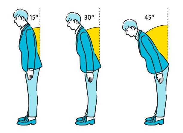鞠躬的方式(行礼、敬礼和极度尊敬)图片下载