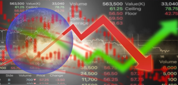 世界经济处于市场波动之中图片下载