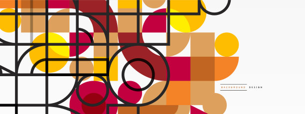 最小几何抽象背景圈图片下载