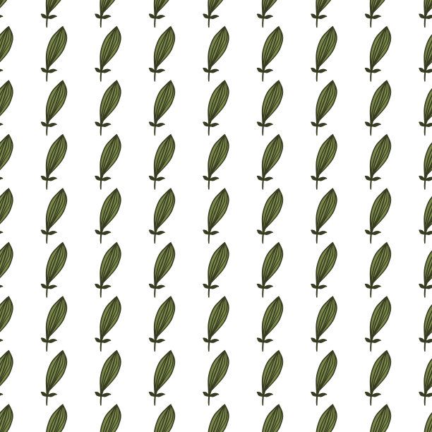 异域风情的轮廓留下无缝的图案。大自然棕榈叶无尽的壁纸。图片下载