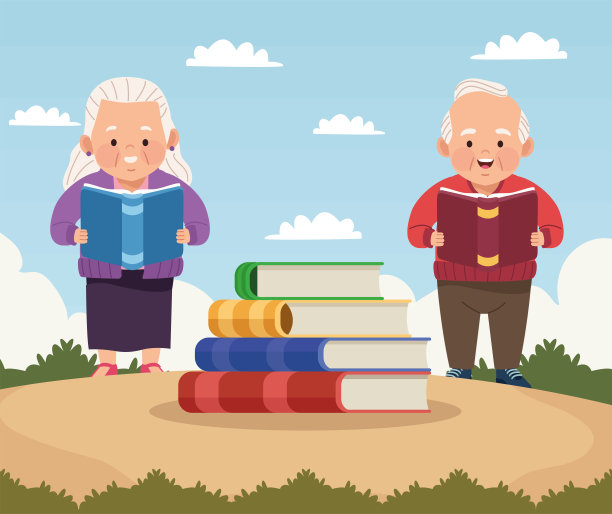 老夫妇读书图片下载