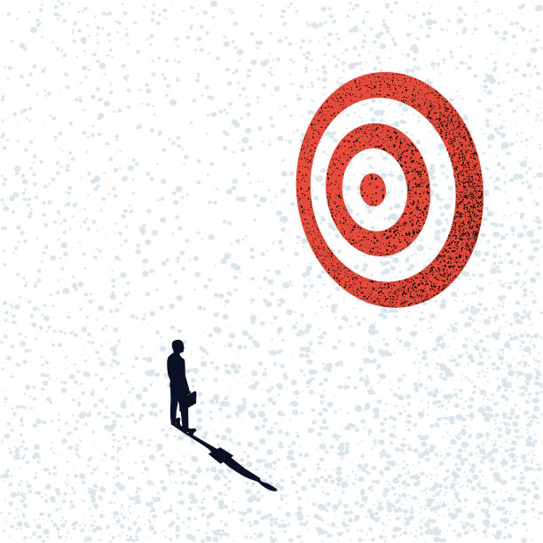 成功的商人达到目标。成就目标。图片下载
