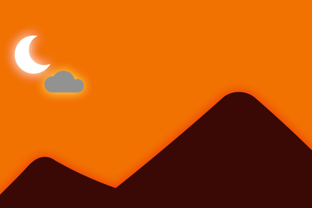 山脉和日落图片下载