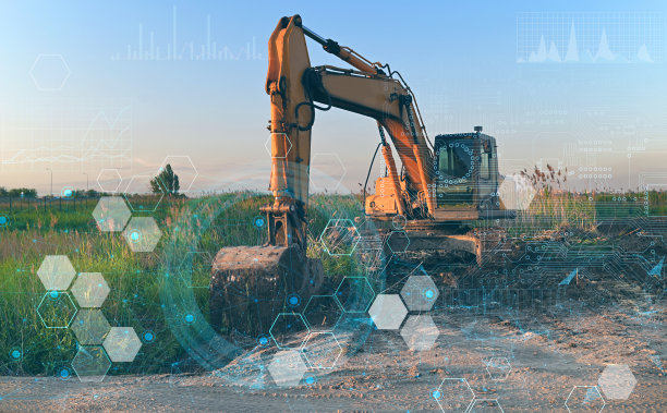 建筑自动化的概念借助人工智能和对接收数据的分析来增加利润。4.0行业图片下载