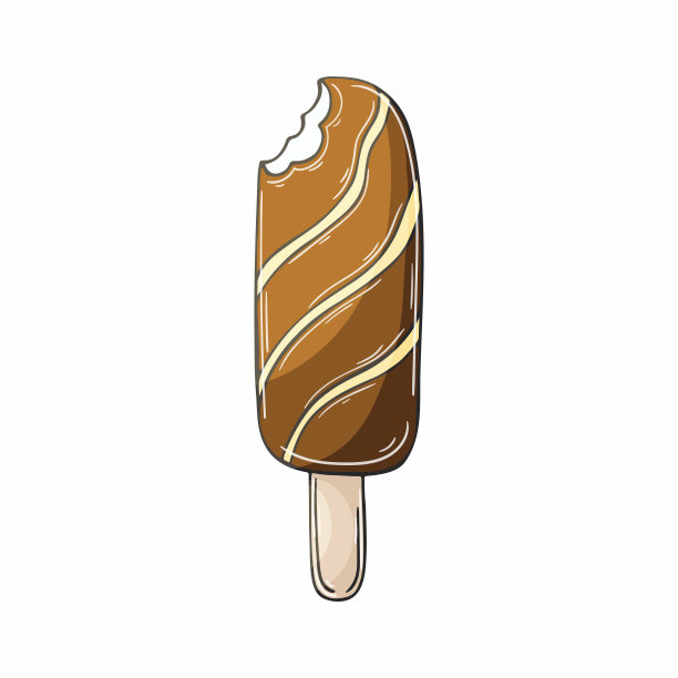 插图在手绘风格。甜品，图形元素的设计图片下载