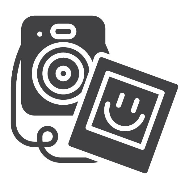 相机和照片卡矢量图标图片下载
