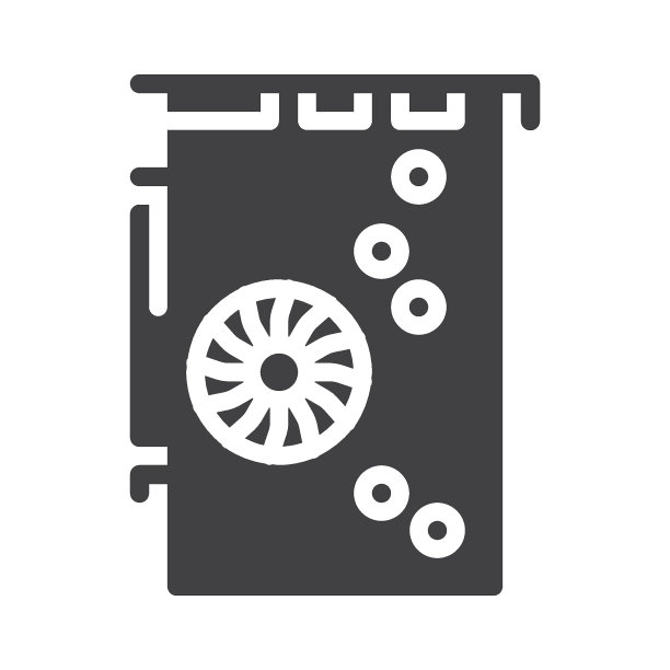 Gpu卡矢量图标图片下载