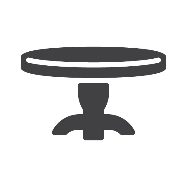 圆桌矢量图标图片下载