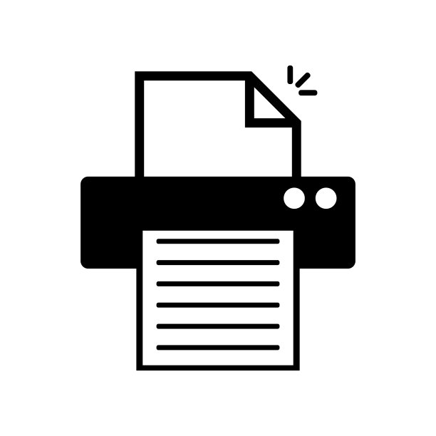 弹出打印按钮图标。文档的副本。向量。图片下载