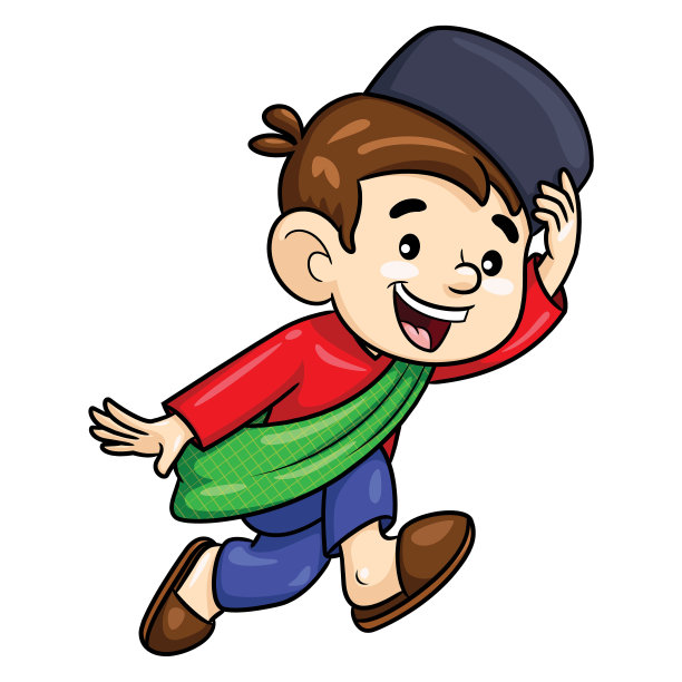 穆斯林男孩播放卡通片图片下载