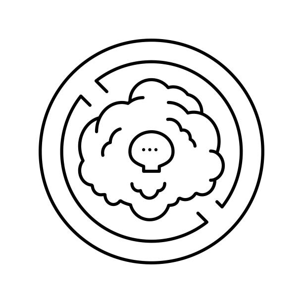 无毒化妆品线图标矢量插图图片下载