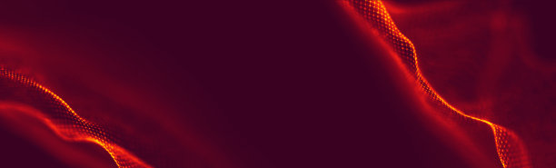 摘要红色几何背景。连接结构。未来科技图片下载