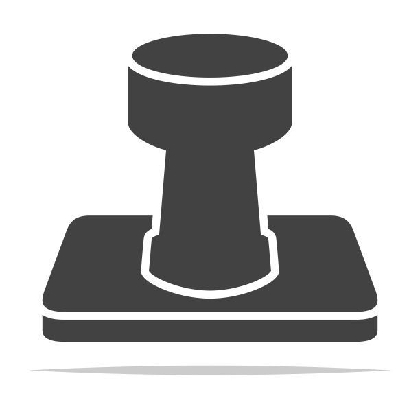 橡胶印章图标矢量素材图片下载