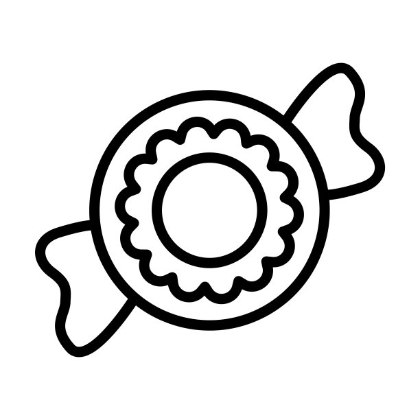 Polvoron图标从食物收集。薄线性polvoron，食物，沙拉轮廓图标孤立在白色背景上。线矢量polvoron符号，网络和移动的符号。图片下载