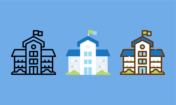 学校图标向量集图片下载