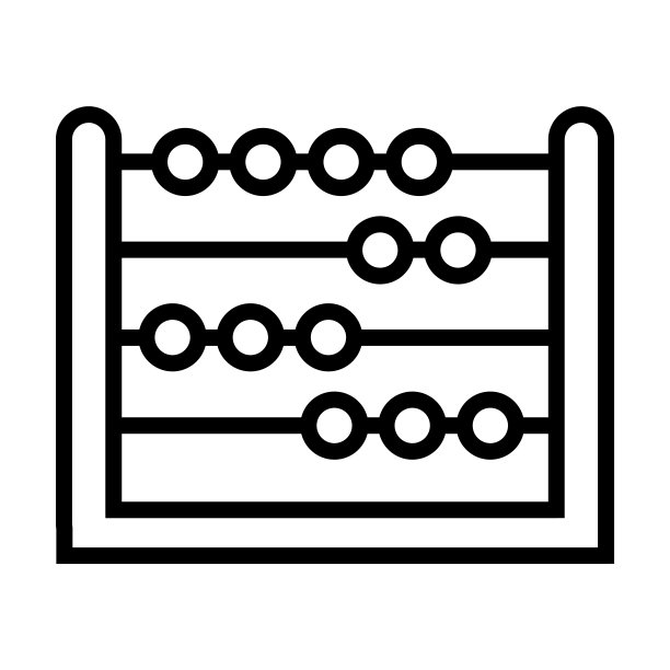 从教育收集的Abcus图标。薄线性abcus，业务，经典的轮廓图标孤立在白色背景上。线向量abcus符号，网络和移动的符号。图片下载
