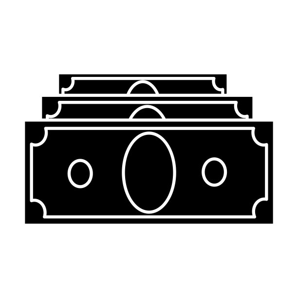 三美元的钞票。金融图标。付款的象征。现金,交换,自动取款机。平面风格在矢量插图。孤立的白色背景。图片下载