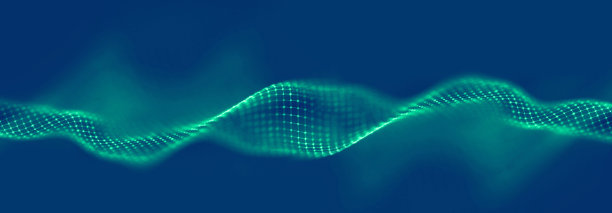 摘要蓝色技术背景波。未来背景商业技术概念。数字技术背景图片下载