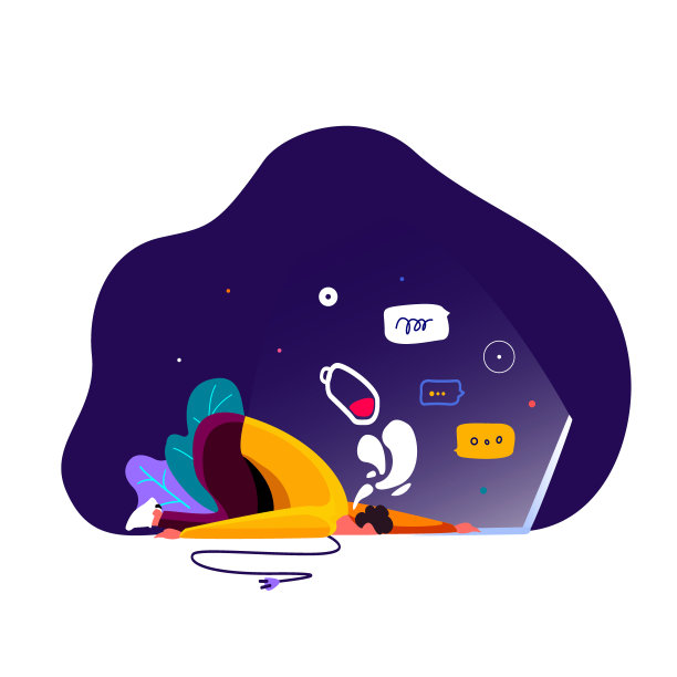 疲惫的男子倒在地板上，把他疲惫的头放在笔记本电脑前图片下载