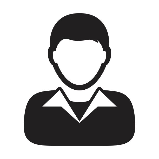 管理图标矢量男性用户个人资料头像符号为企业在平面彩色字形象形符号图片下载