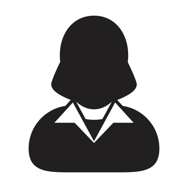 教师图标矢量女性用户个人资料头像符号，用于教育的平面彩色字形象形符号图片下载