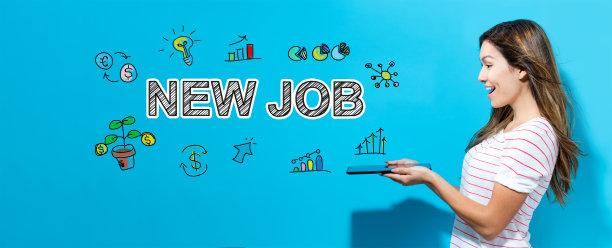 新工作是让女人使用平板电脑图片下载