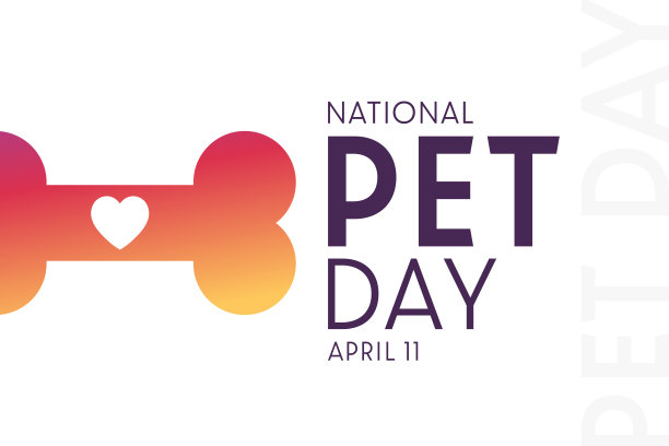 国家的宠物。4月11日。矢量插图。节日的海报。图片下载