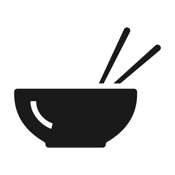 亚洲食品碗的图标。图片下载