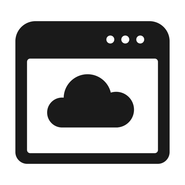 云计算扁平矢量图标图片下载