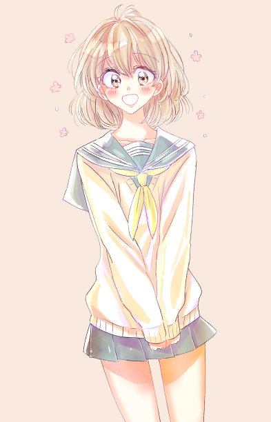 穿着可爱水手服的女人图片下载