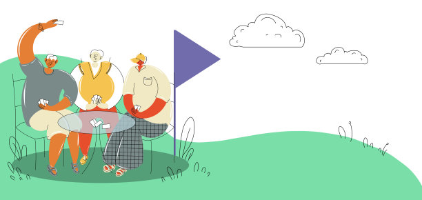 养老金领取者在后台打牌图片下载