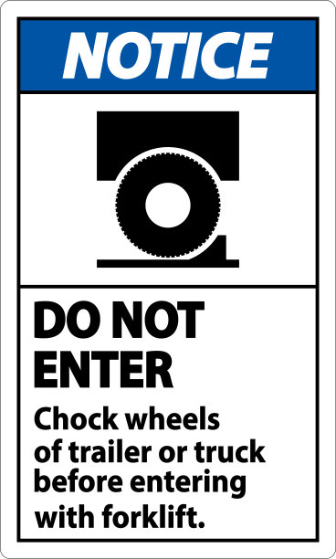 注意白色背景的拖车标志的轴承座轮图片下载