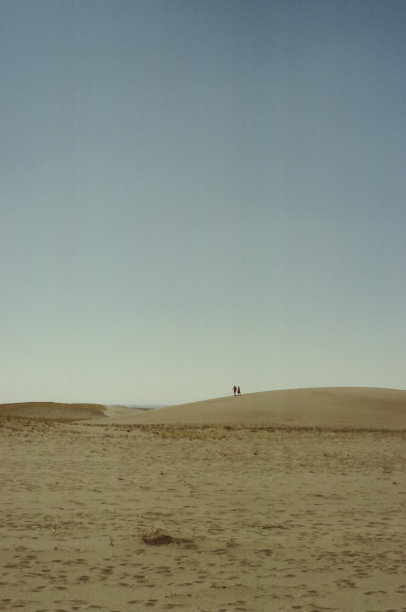 人们在大沙丘国家公园散步图片下载