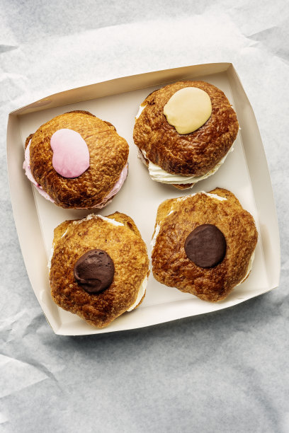 Fastelavnsbolle顶视图。图片下载