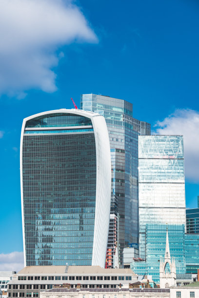 伦敦金融城金融区的建筑图片下载