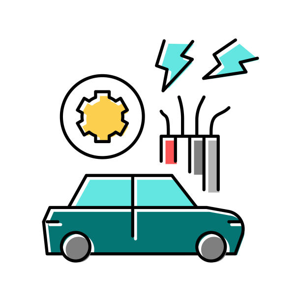 电气设备维修彩色图标矢量孤立插图图片下载