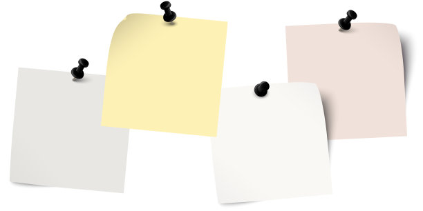 用彩色针做的便利贴图片下载