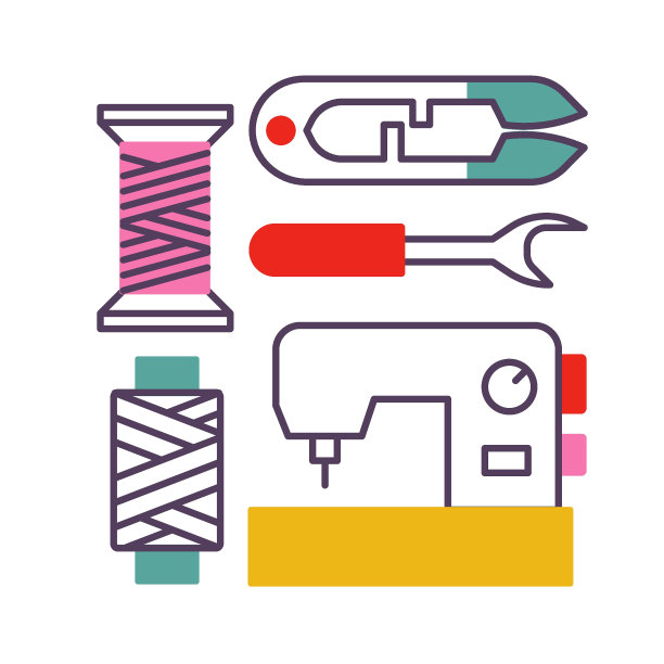 缝纫工具图标图片下载