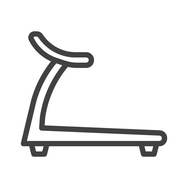 运动跑步机生产线图标图片下载