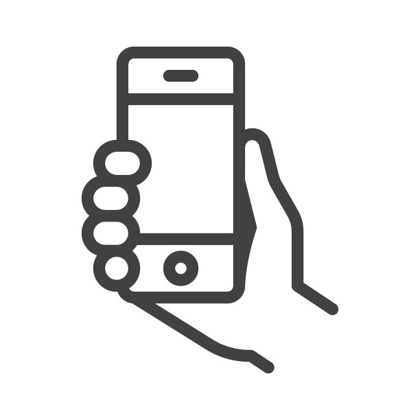 手持移动电话线路图标图片下载