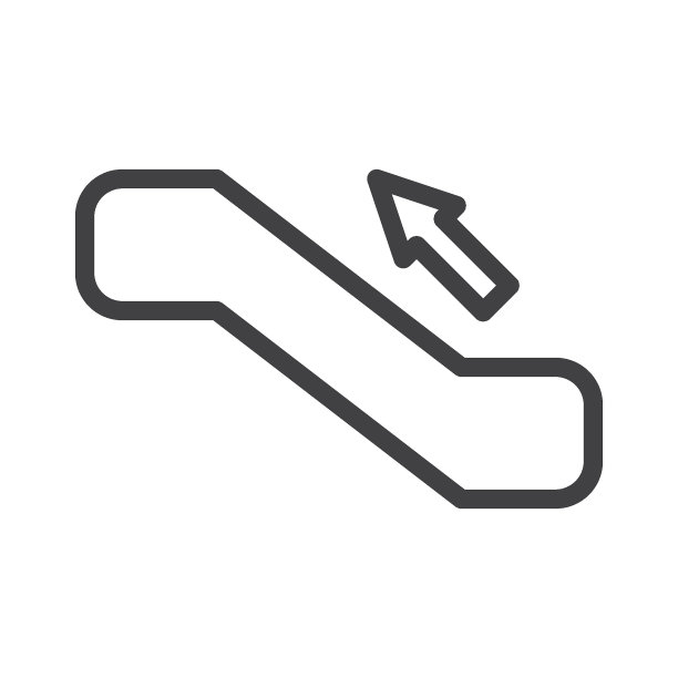 自动扶梯上行线路图标图片下载