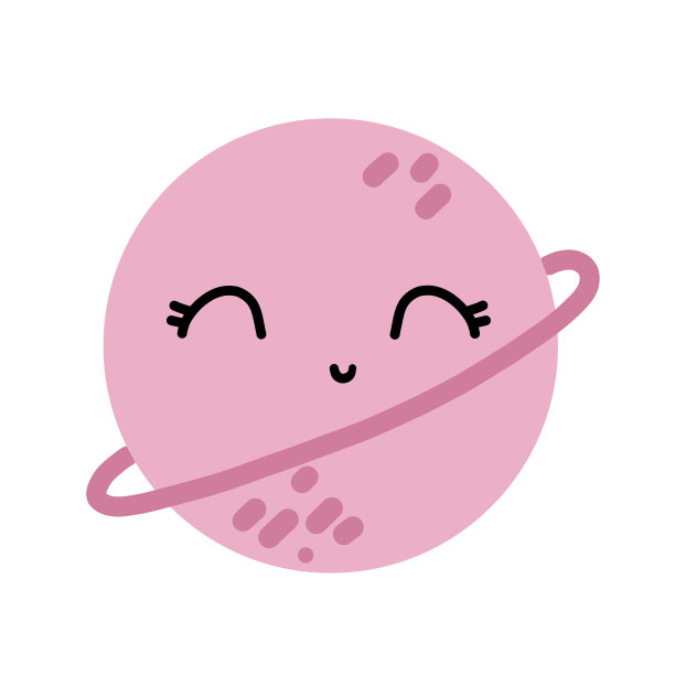 可爱可爱的托儿所向量行星设置可爱的表情。图片下载