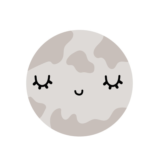 可爱可爱的托儿所向量行星设置可爱的表情。图片下载