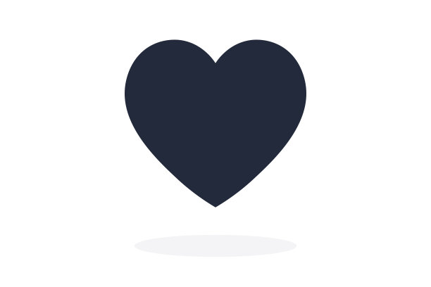 心的图标。矢量插图。平的风格元素。图片下载