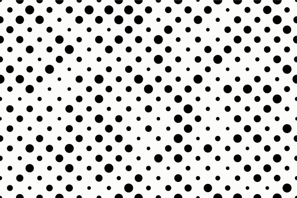 无缝的抽象模式。现代背景来自大小不一的小圈子。时尚的纹理与点条纹。向量eps10图片下载