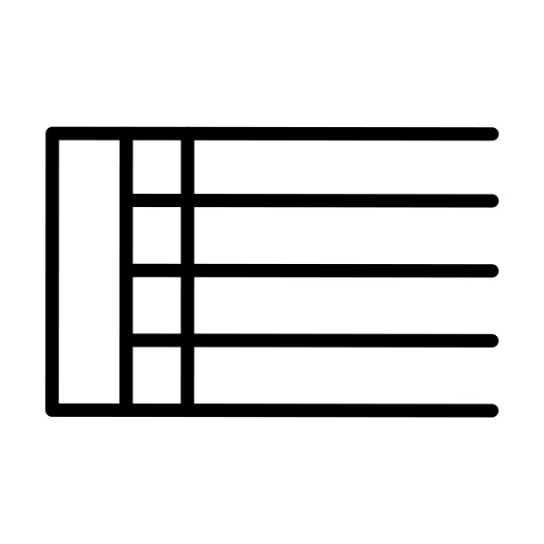 来自音乐和媒体集合的粗体双栏线图标。细线粗体双杠线，音乐，谱号轮廓图标孤立在白色背景上。线向量加粗双杠线符号，符号为。图片下载